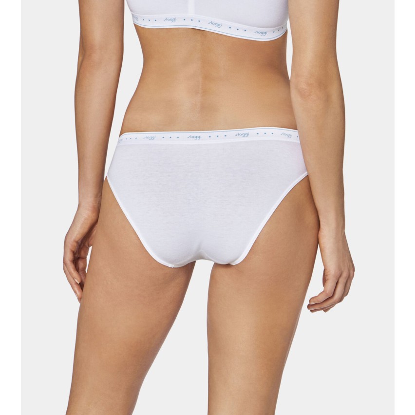 Slip donna Sloggi 100 mini vita bassa cotone 2 pezzi