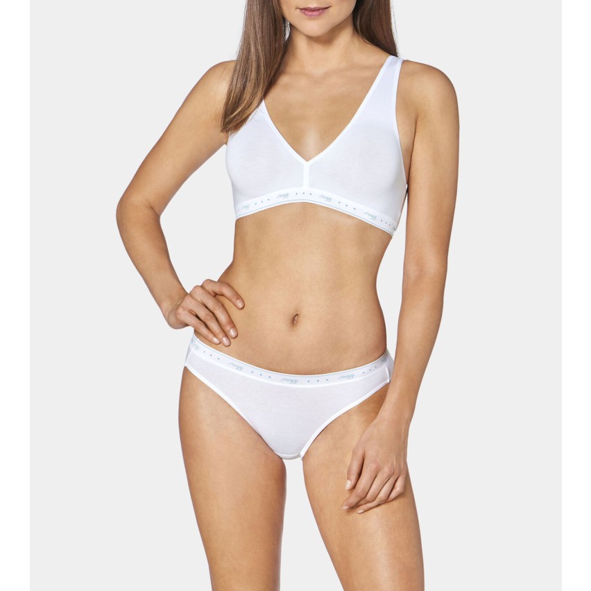 Slip donna Sloggi 100 mini vita bassa cotone 2 pezzi