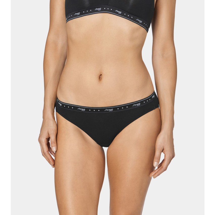 Slip donna Sloggi 100 mini vita bassa cotone 2 pezzi