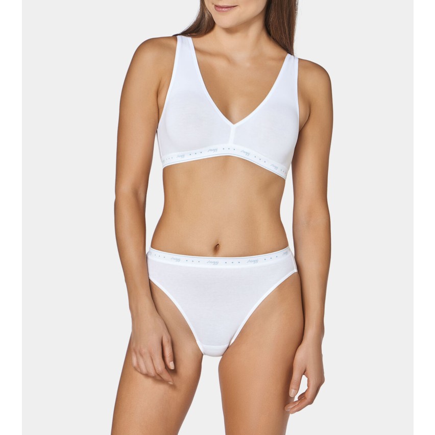Slip donna Sloggi 100 tai  sgambati cotone 2 pezzi