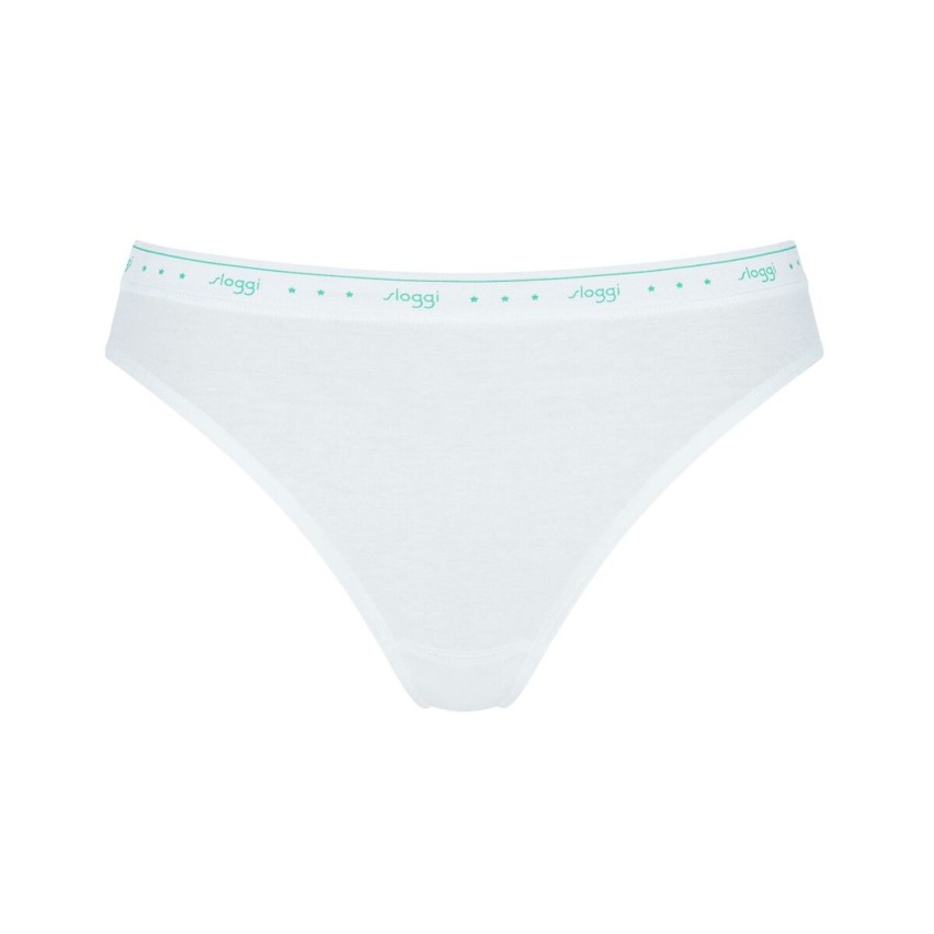 Slip donna Sloggi 100 tai  sgambati cotone 2 pezzi