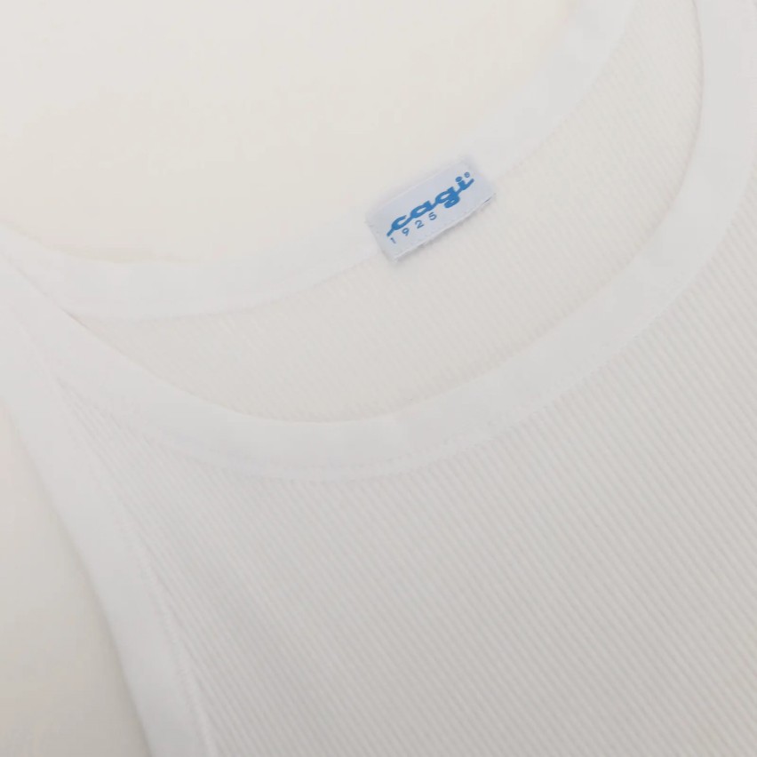 Canottiera uomo 1100 Cagi a costine spalla stretta 