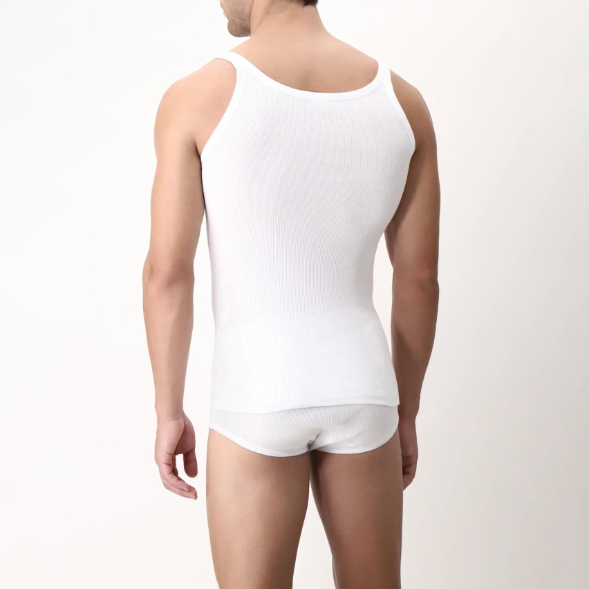 Canottiera uomo 1100 Cagi a costine spalla stretta 