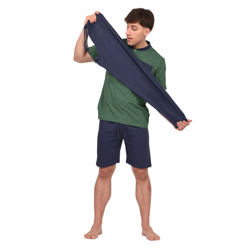 Pigiama uomo cotone Navigare 3 PEZZI estivo B2141639T