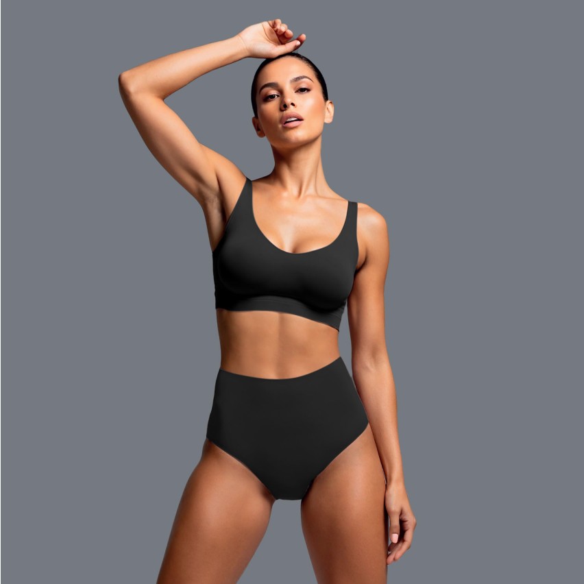 Brassiere donna senza ferretto in microfibra Lormar 01440