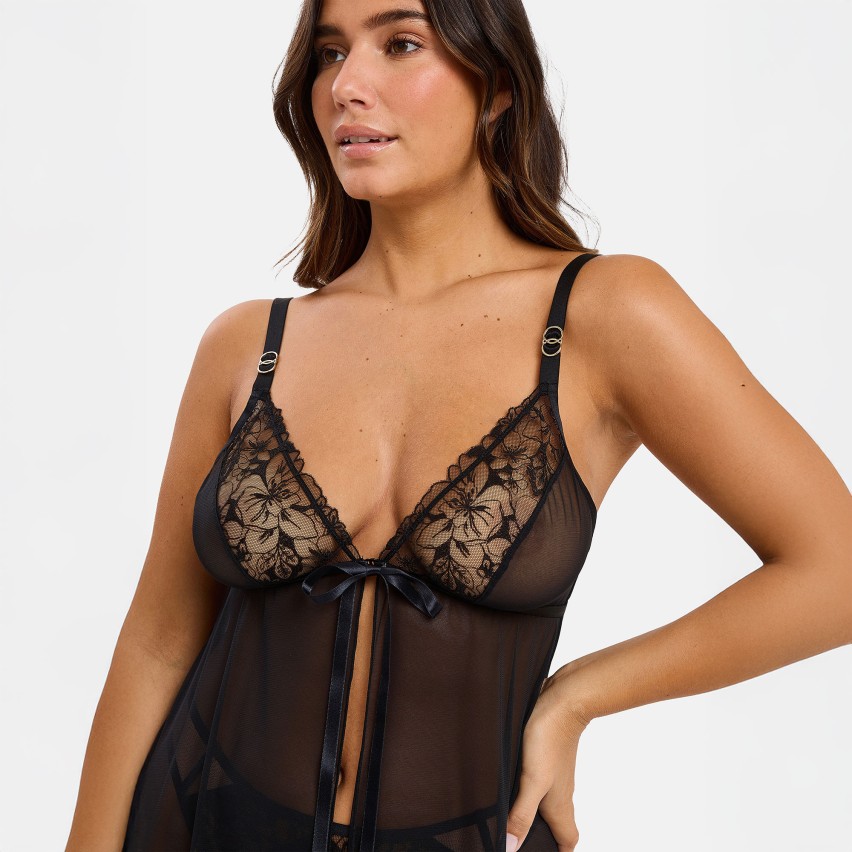 Babydoll in tulle semitrasparenze Sans Complexe 15SAN96