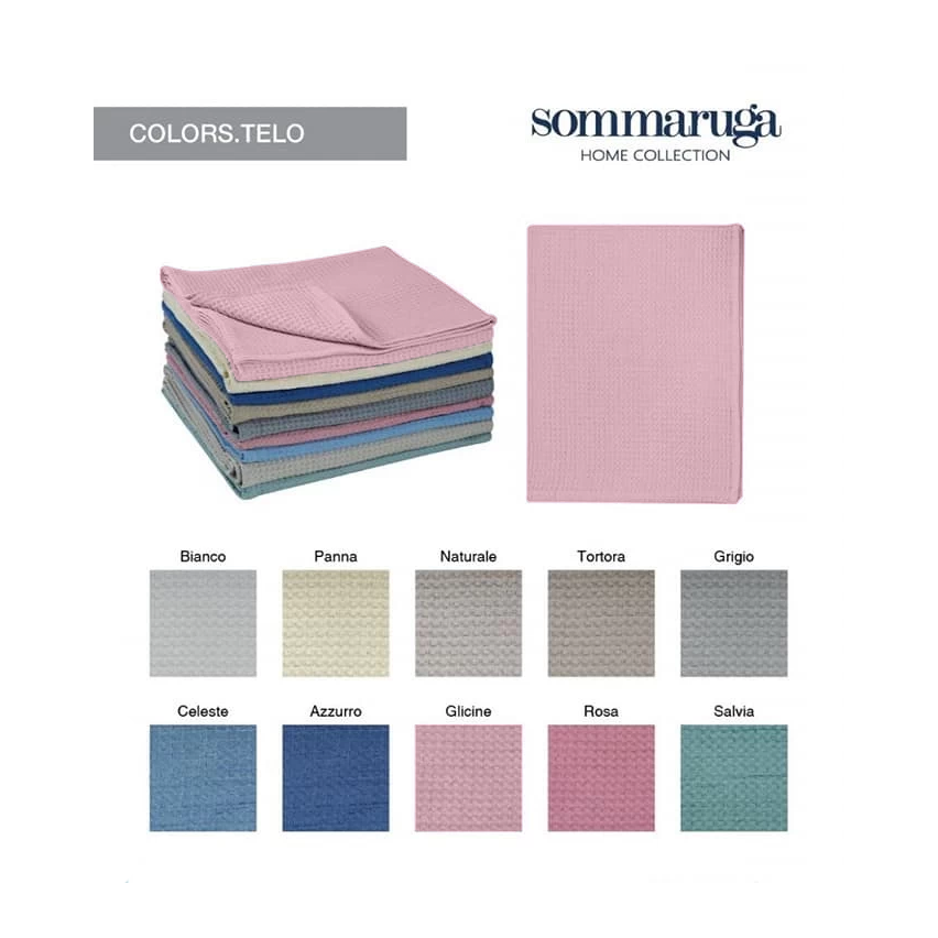 Telo Doccia Sommaruga nido d'ape Colors