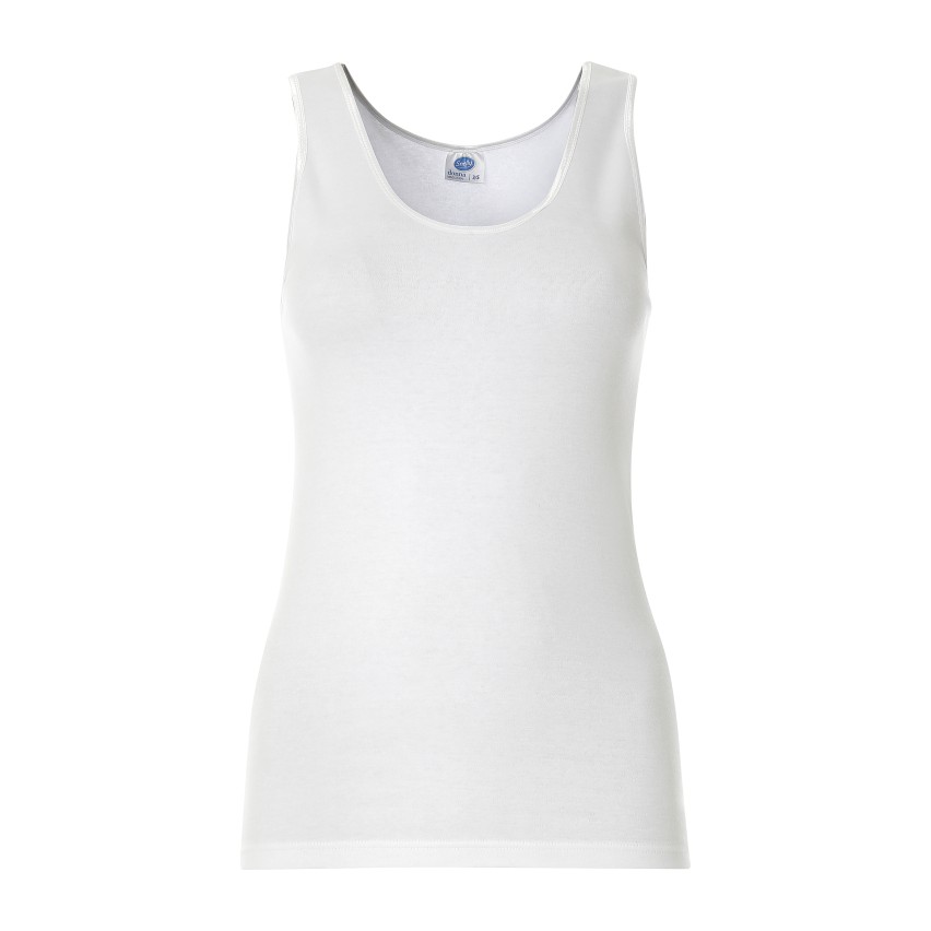 Canottiere donna spalla larga caldo cotone 2036 Snelly 3pz