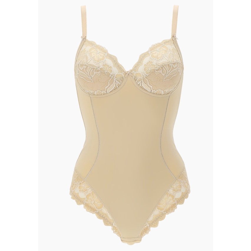 Body contenitivo senza ferretto Lepel 254 in pizzo