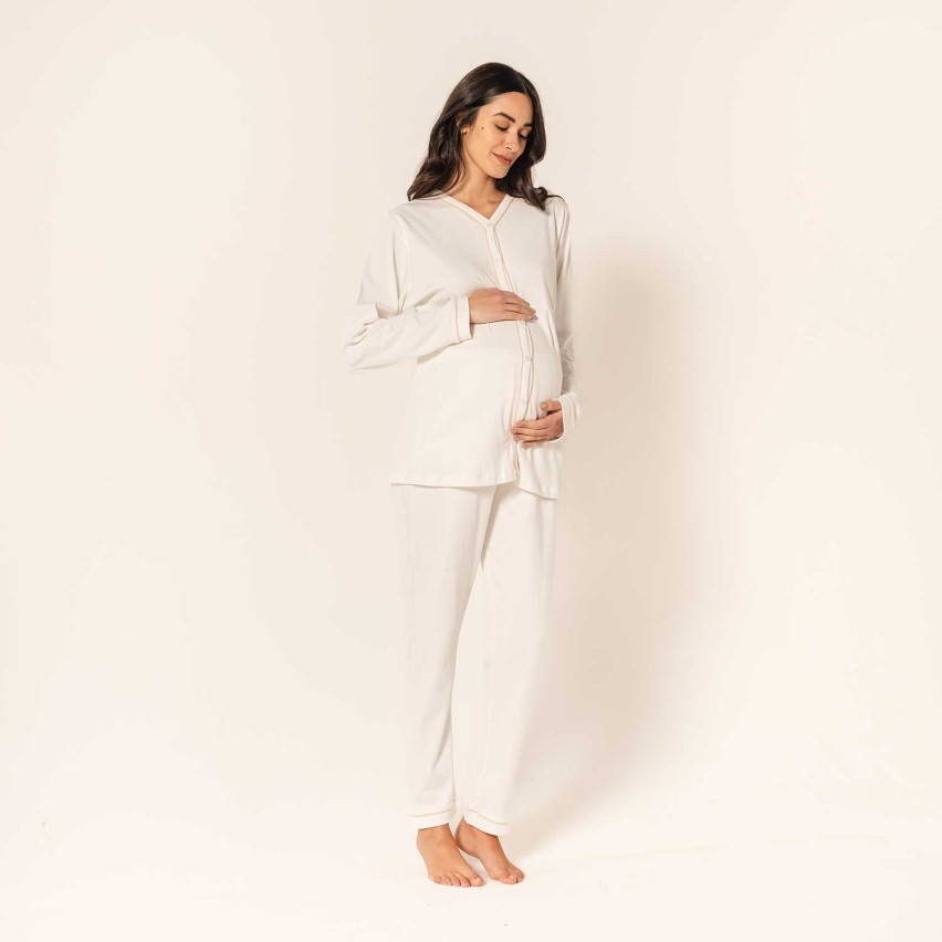 Pigiama donna premaman caldo cotone Biancaluna Kissimo 20301