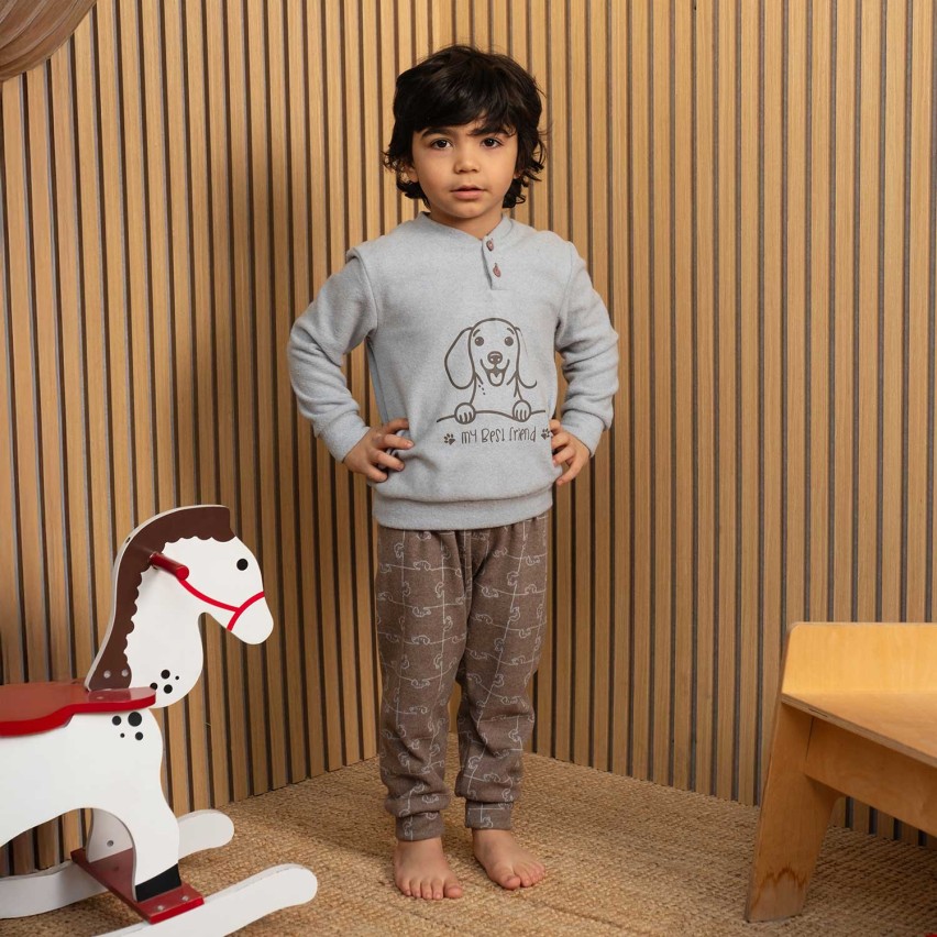 Pigiama bimbo punto milano Biancaluna kissimo 15406