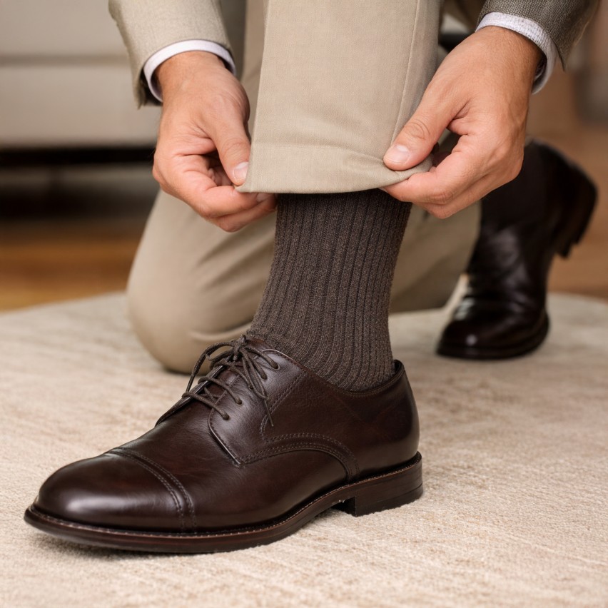 Calze uomo lunghe caldissime morbide Meritex 302T - 2 paia