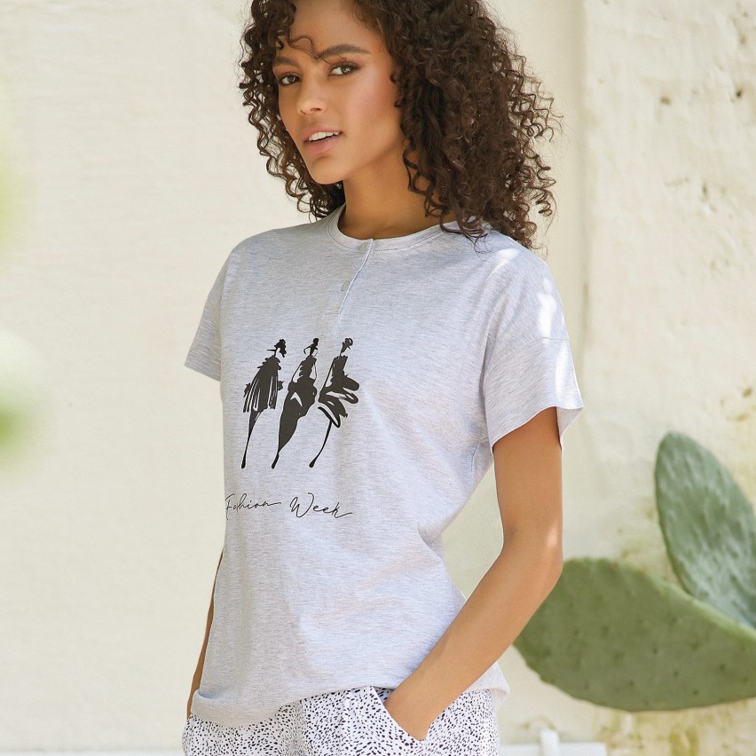 Pigiama donna Jadea corto estivo cotone 3171