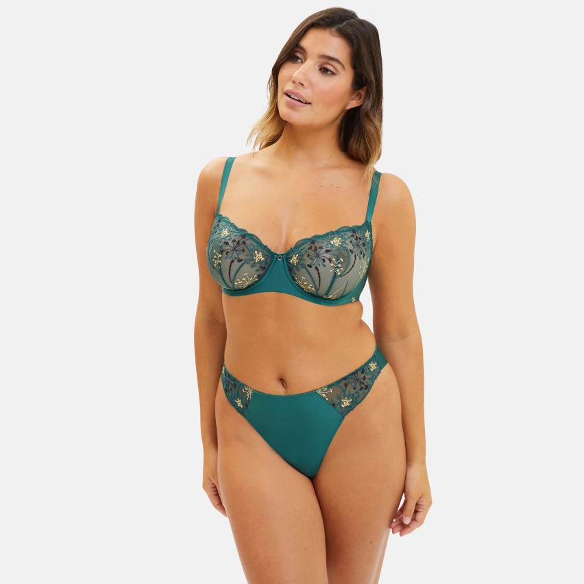 Tanga donna Sans Complex Georgia tulle ricamato e microfibra