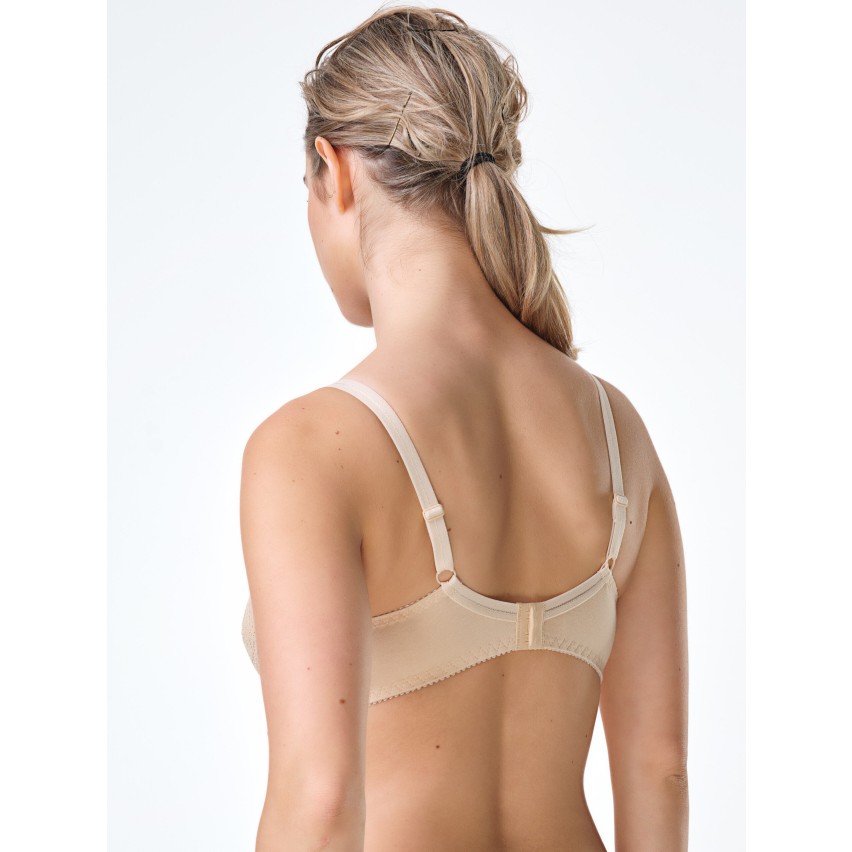 Reggiseno Spiman 331 senza ferretto cotone elasticizzato e pizzo