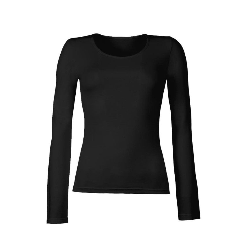 Maglia donna Cotonella 3503 manica lunga in caldo cotone elasticizzato