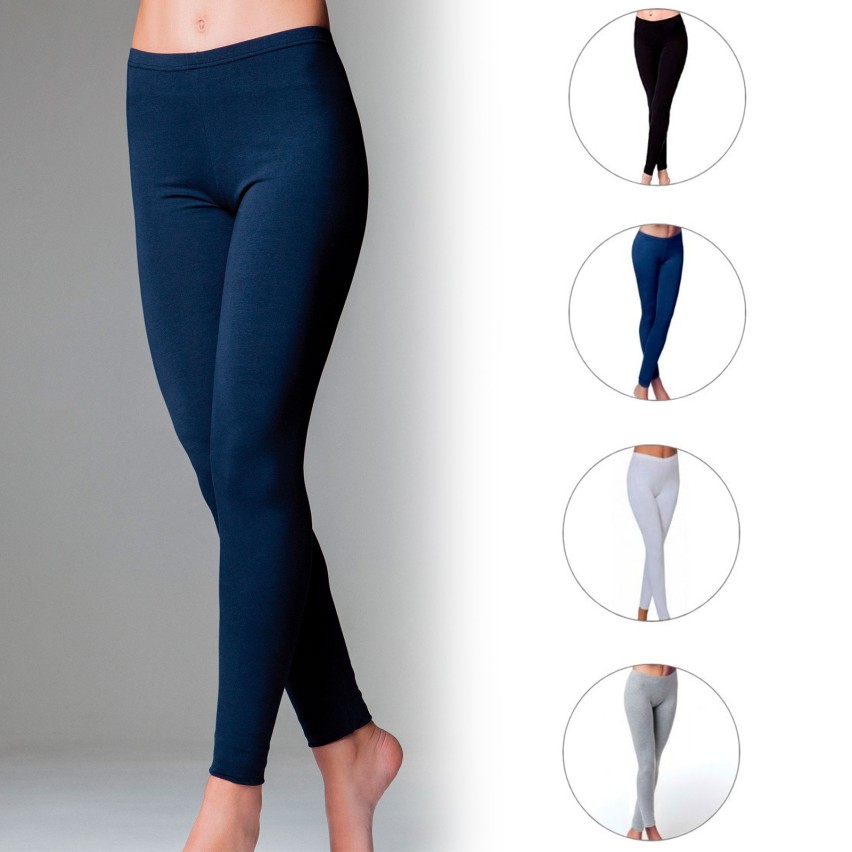Leggings donna Jadea 4265 in morbido cotone elasticizzato 