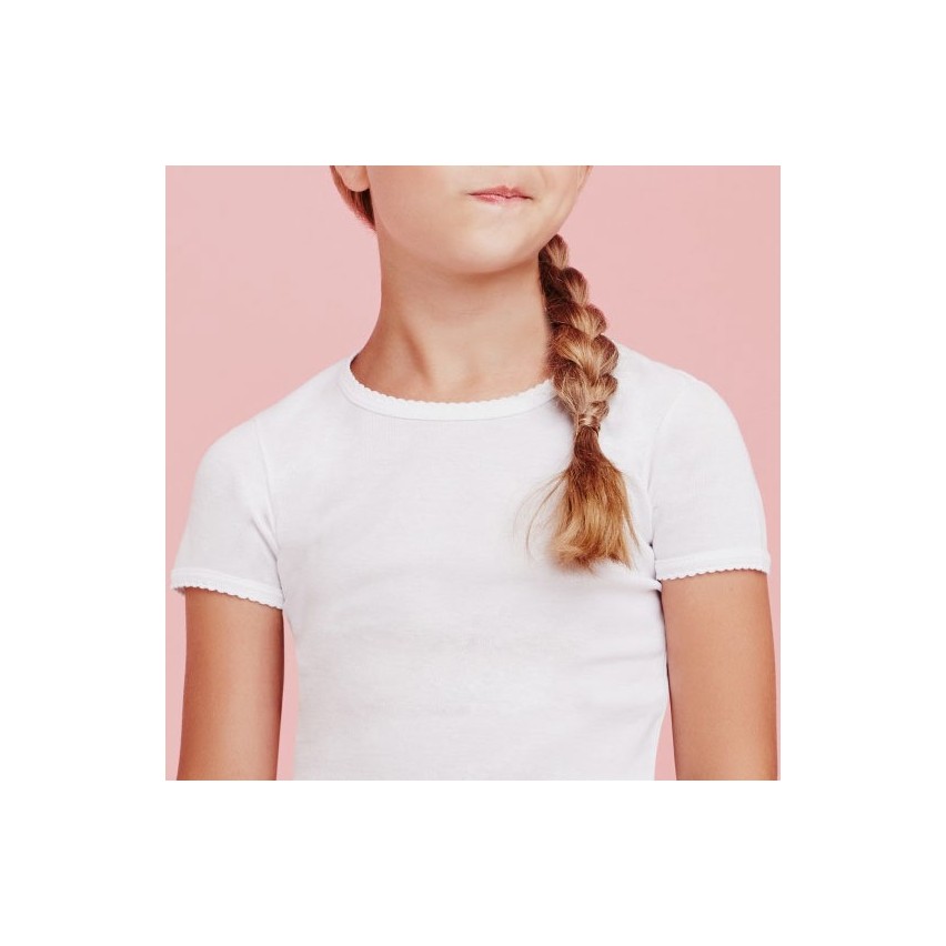 Maglie bimba Ellepi 4290 mezza manica cotone 3 pz