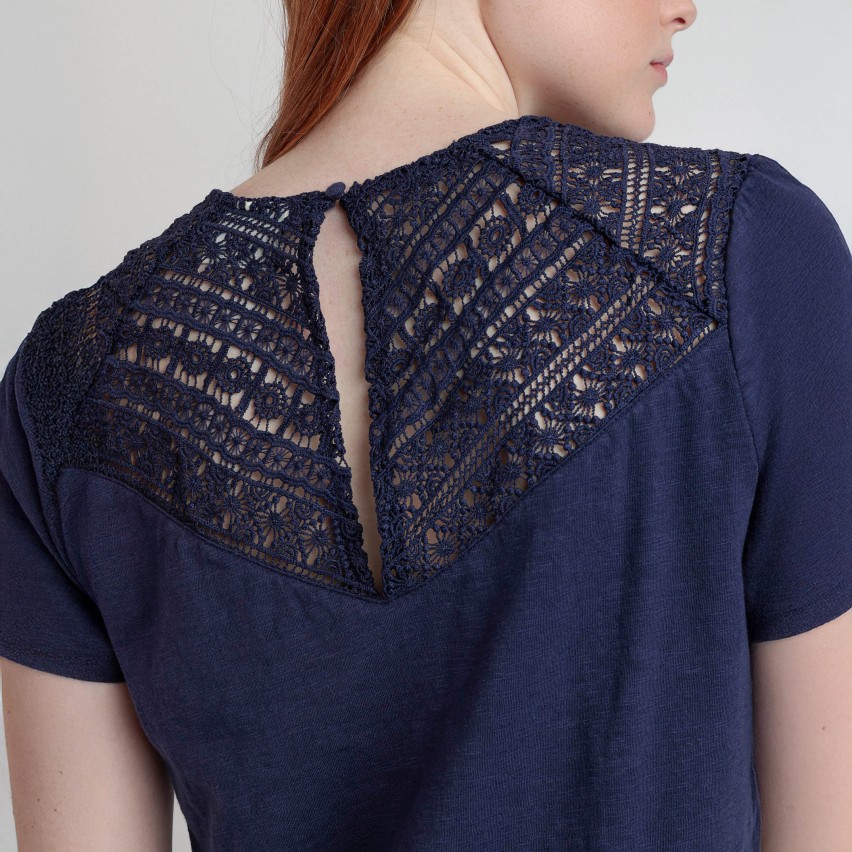 Maglia Donna 100% Cotone ricamo sul retro Admas 43629