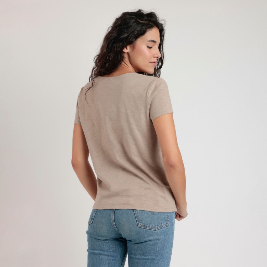 Maglia con scollo uncinetto a v Admas 43630