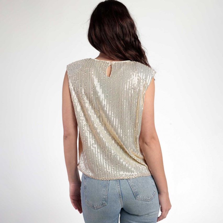 Maglia con paillettes piccole Admas 43632