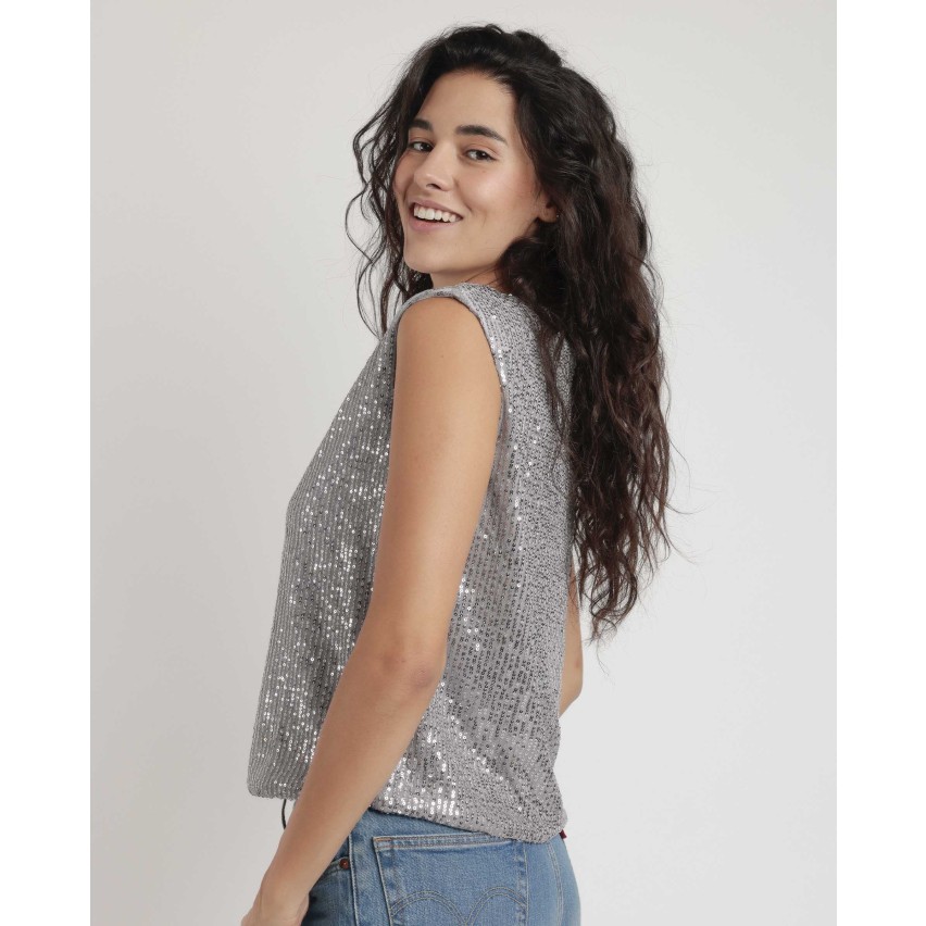 Maglia con paillettes piccole Admas 43632