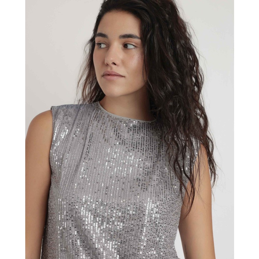 Maglia con paillettes piccole Admas 43632