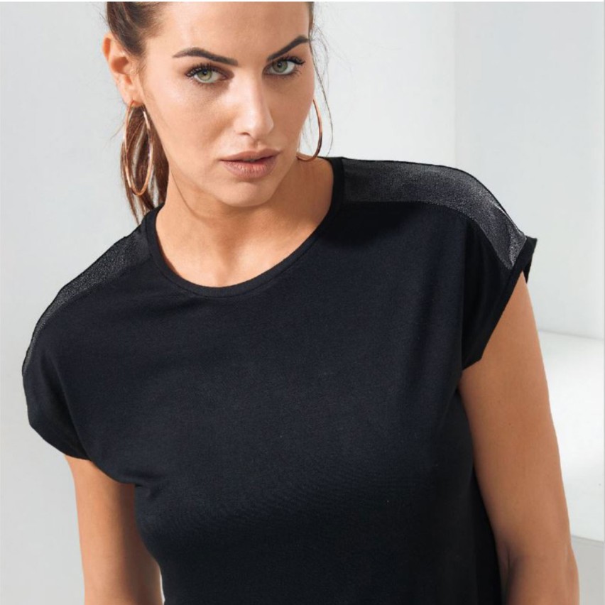 Canotta Donna Estiva In Viscosa - Scollo A V, Elasticizzata, Crop Top Casual - Foto 11