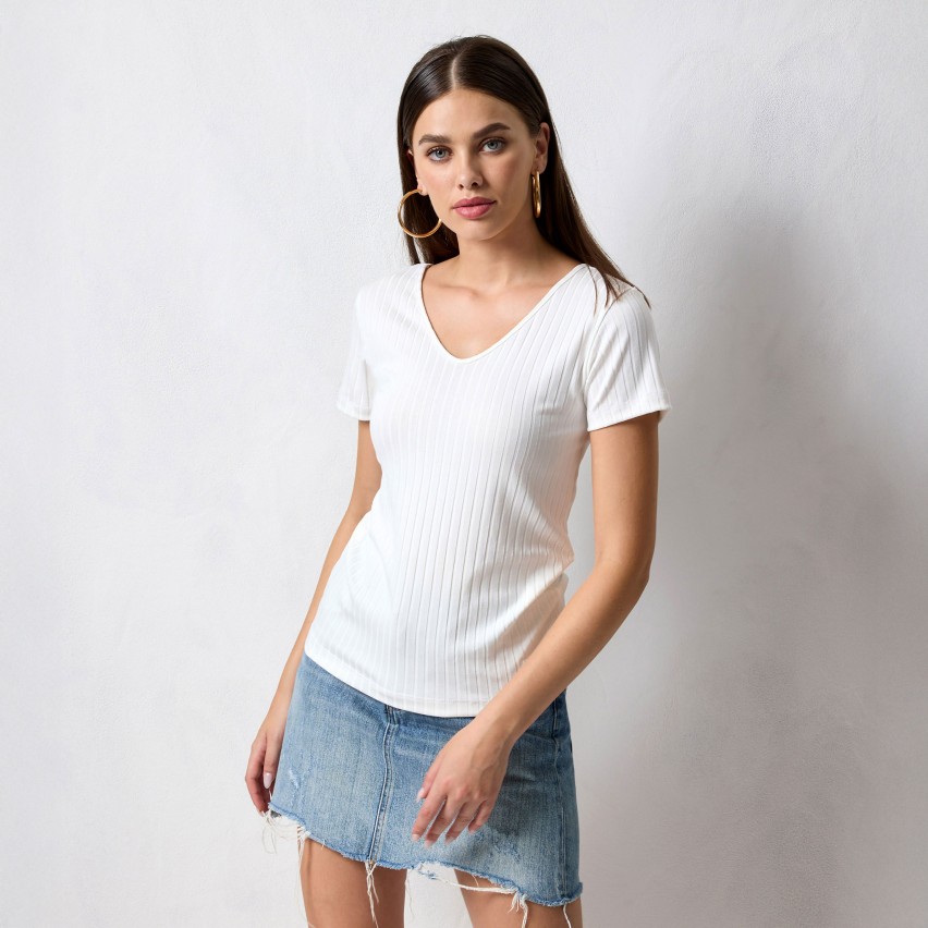 Maglia donna viscosa a costine Jadea 4761