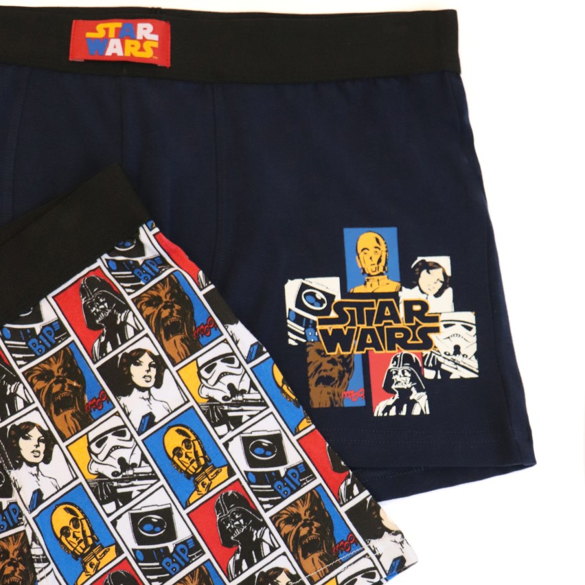 Boxer uomo cotone elasticizzato Star Wars 2 pezzi