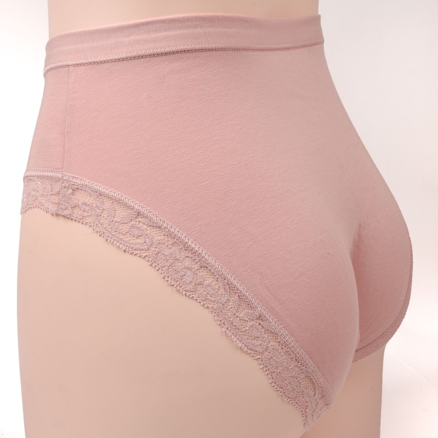 Slip donna midi Jadea 532 in cotone modal e pizzo 3 pezzi