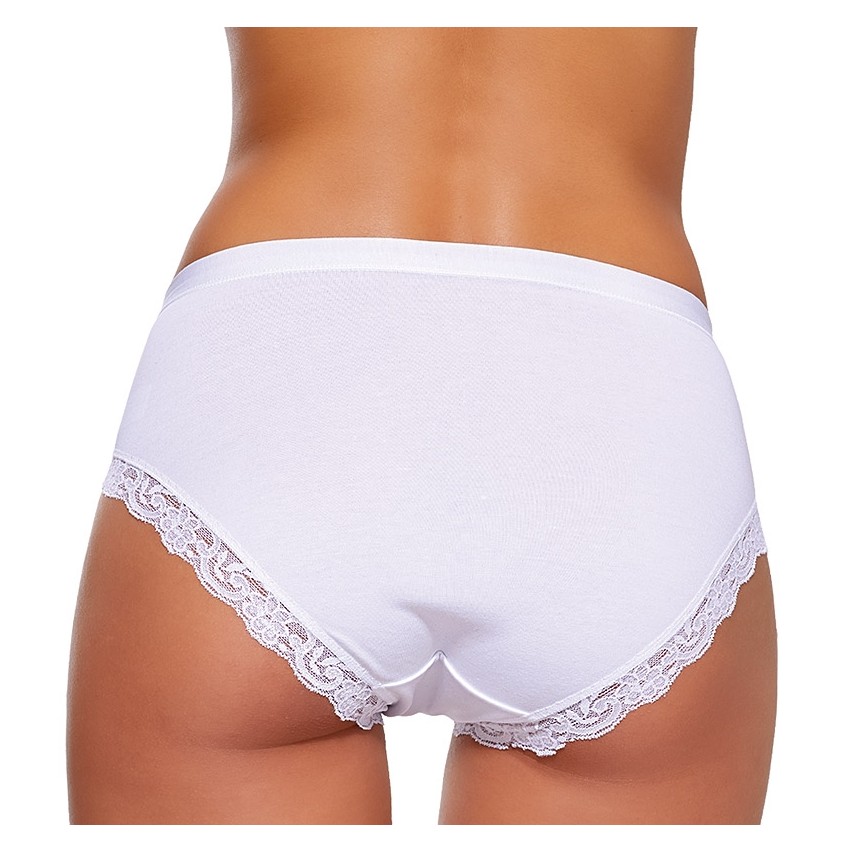 Slip donna midi Jadea 532 in cotone modal e pizzo 3 pezzi