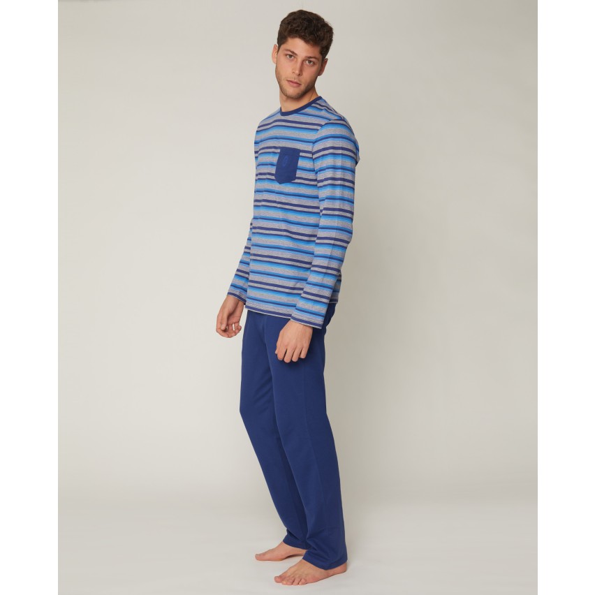 Pigiama Lungo Uomo Dragon Ball Z - Cotone E Poliestere | Blu Navy, Taglia S - Foto 8