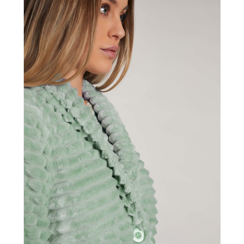 Vestaglia Donna In Pile Maryplaid