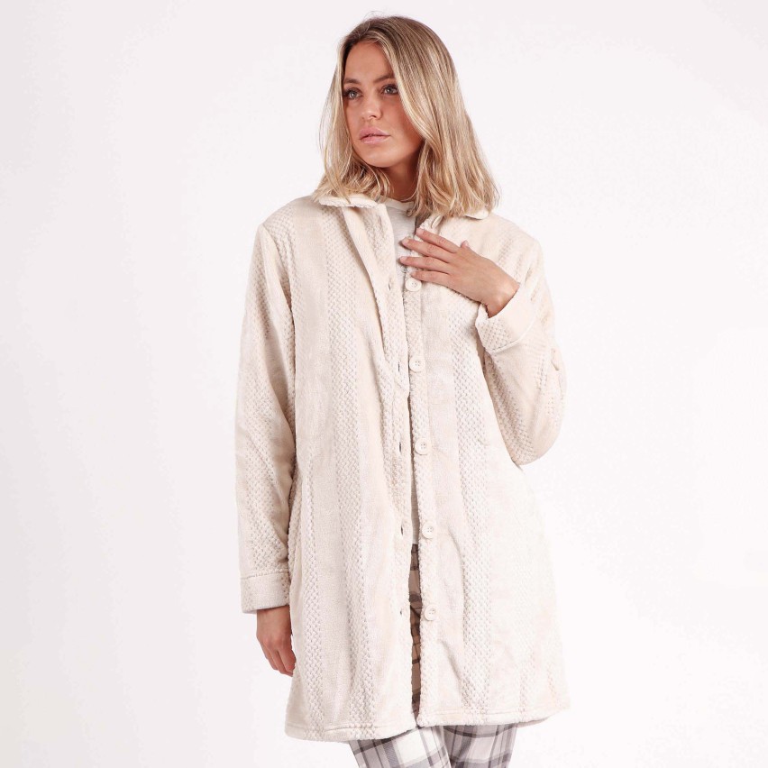 Giacca camera donna Admas 57414 aperta pile coral