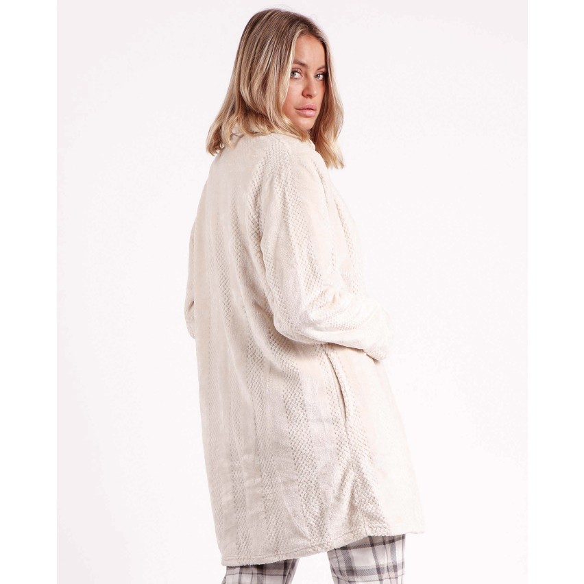 Giacca camera donna Admas 57414 aperta pile coral