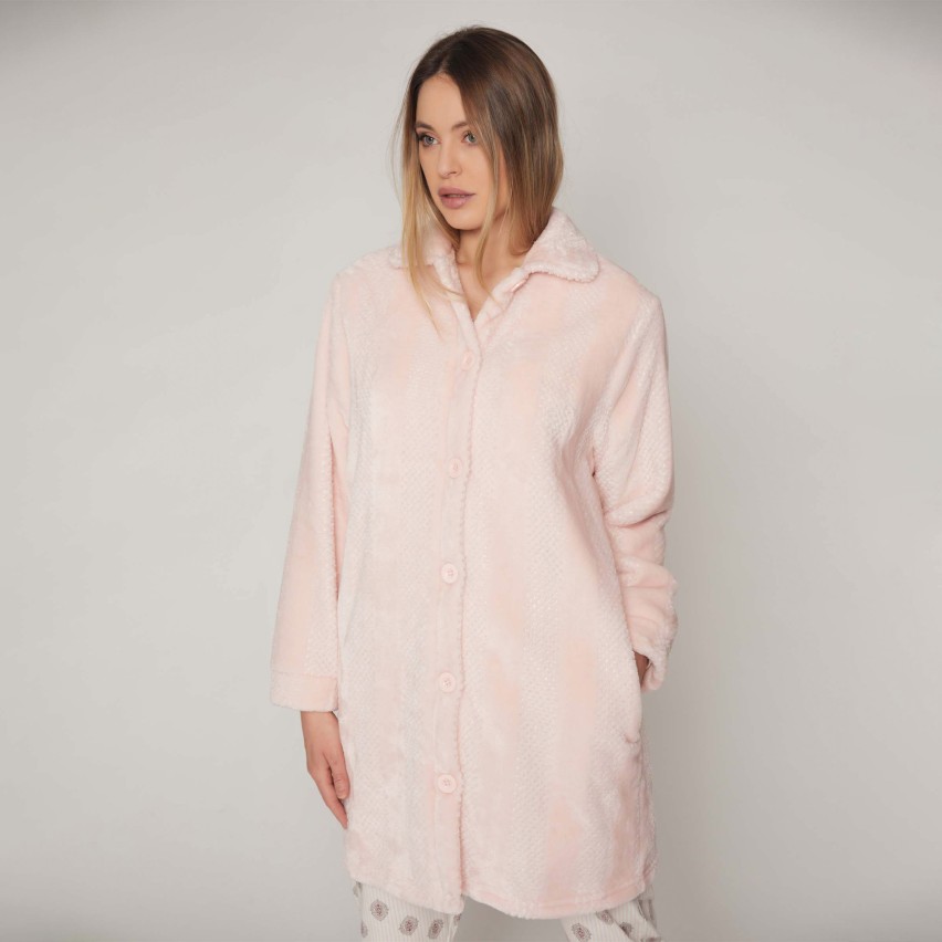 Giacca camera donna Admas 57414 aperta pile coral