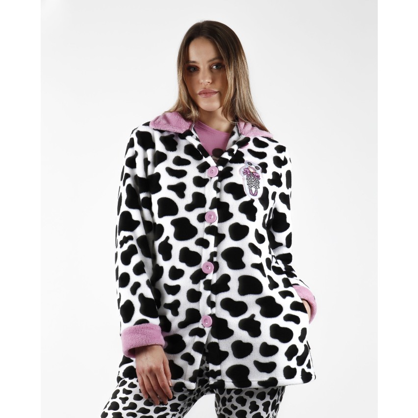 Vestaglia donna invernale Santoro Gorjuss 57505 pile coral Intimorosa