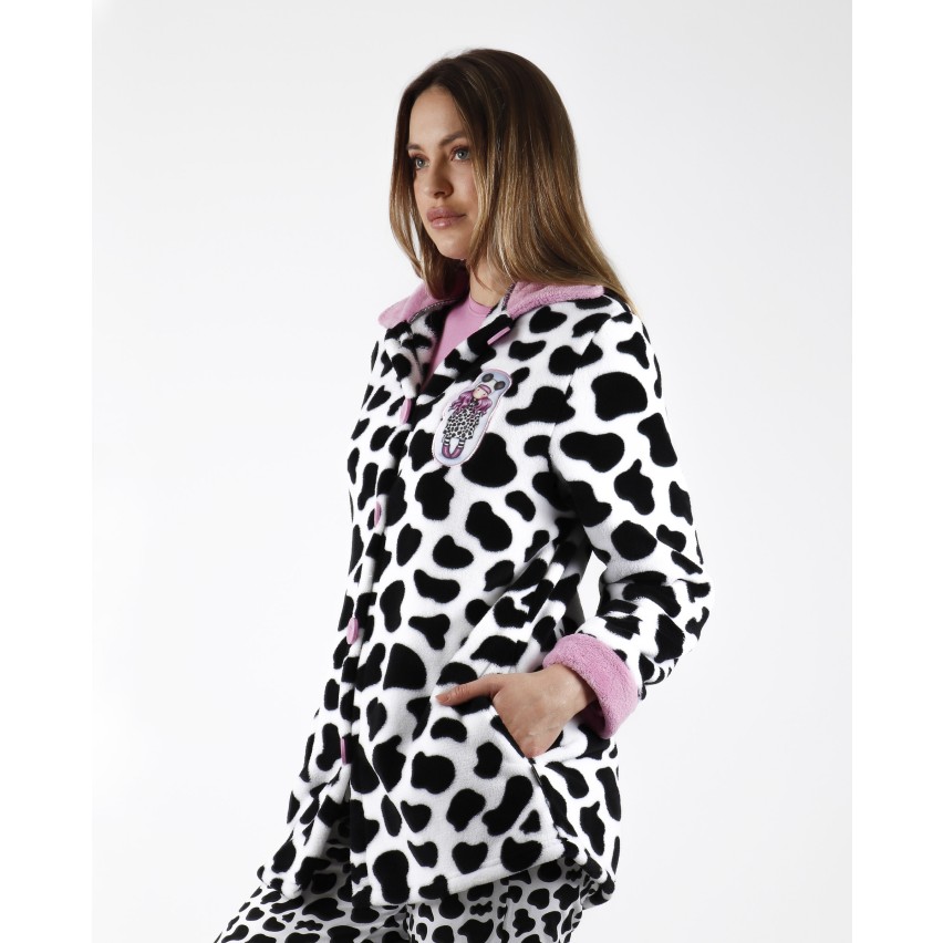 Vestaglia donna invernale Santoro Gorjuss 57505 pile coral Intimorosa