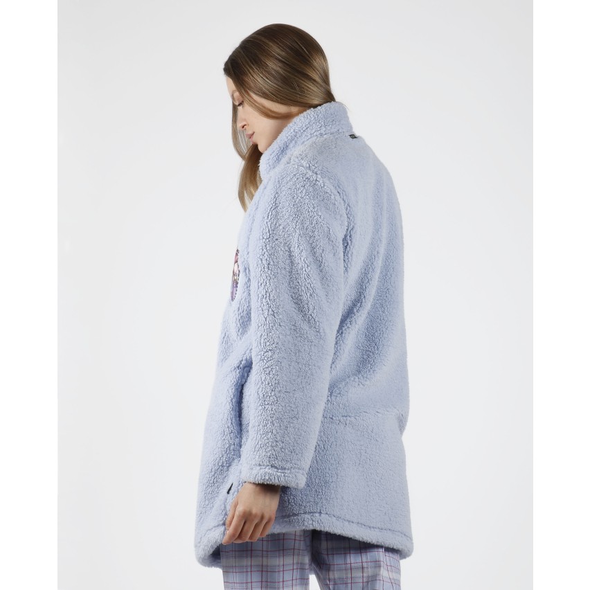 Vestaglia donna invernale Santoro Gorjuss 57507 pile sherpa Intimorosa