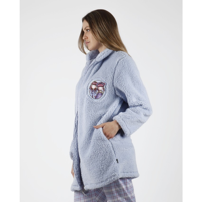 Vestaglia donna invernale Santoro Gorjuss 57507 pile sherpa Intimorosa