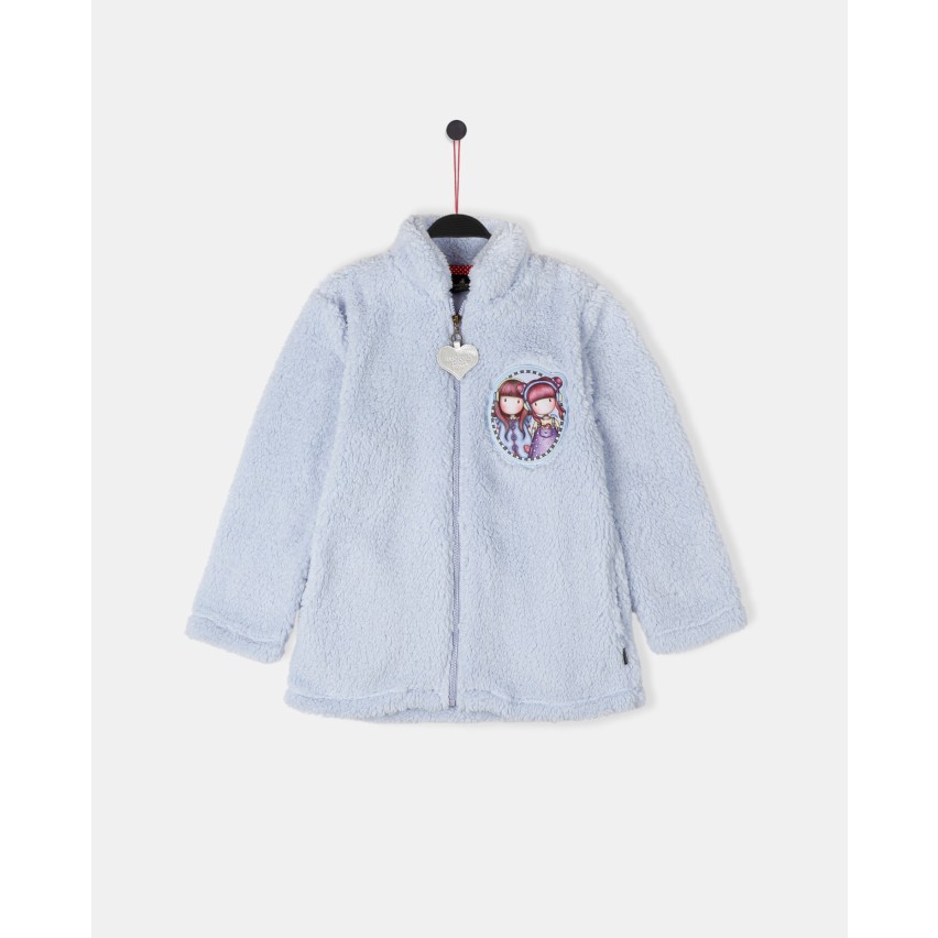 Vestaglia bambina invernale Santoro Gorjuss 57508 pile sherpa Intimorosa