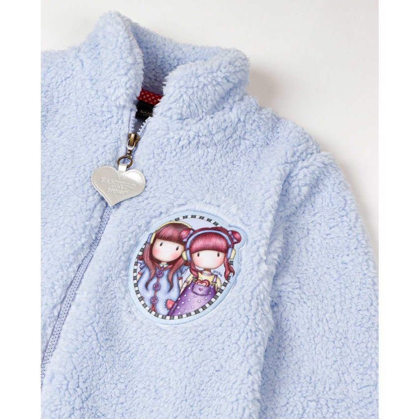 Vestaglia bambina invernale Santoro Gorjuss 57508 pile sherpa Intimorosa