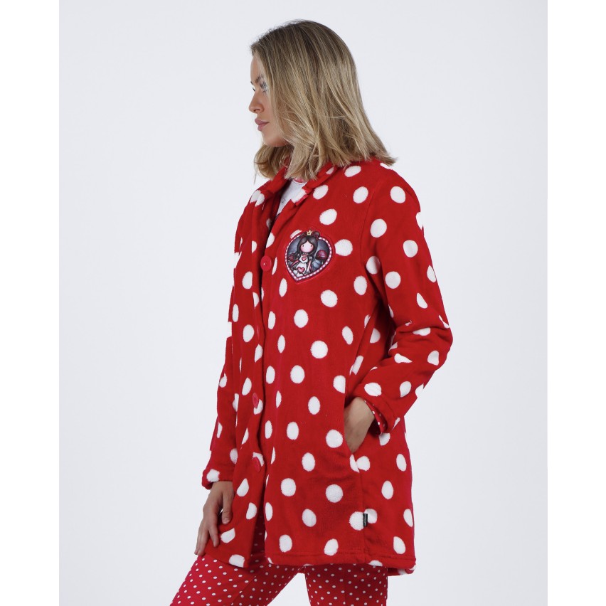 Vestaglia donna Santoro Gorjuss 57538 caldo pile coral