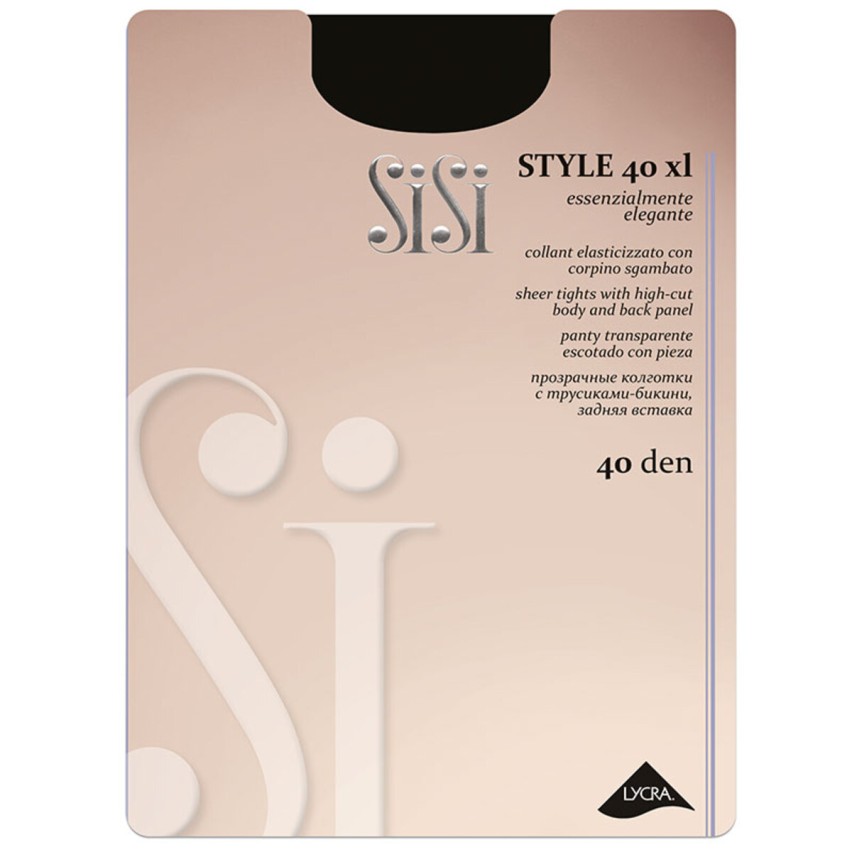 Collant riposante con corpino ricamato Sisi Style 40 den