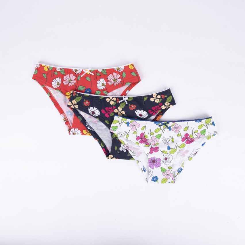 JADEA Slip Donna, Offerta 6 Pezzi, Art 06 Cotone Culotte Fianco Alto Vita Alta (6 Pezzi-Nero, 7