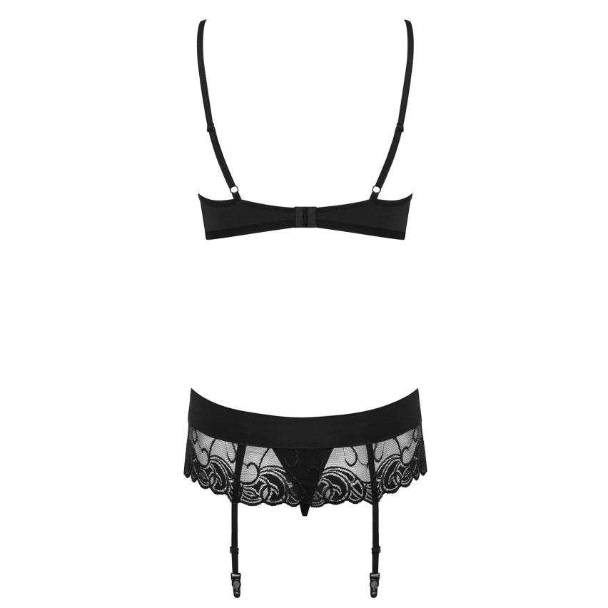 Sexy set Obsessive wonderia reggiseno perizoma reggicalze 3 pz.