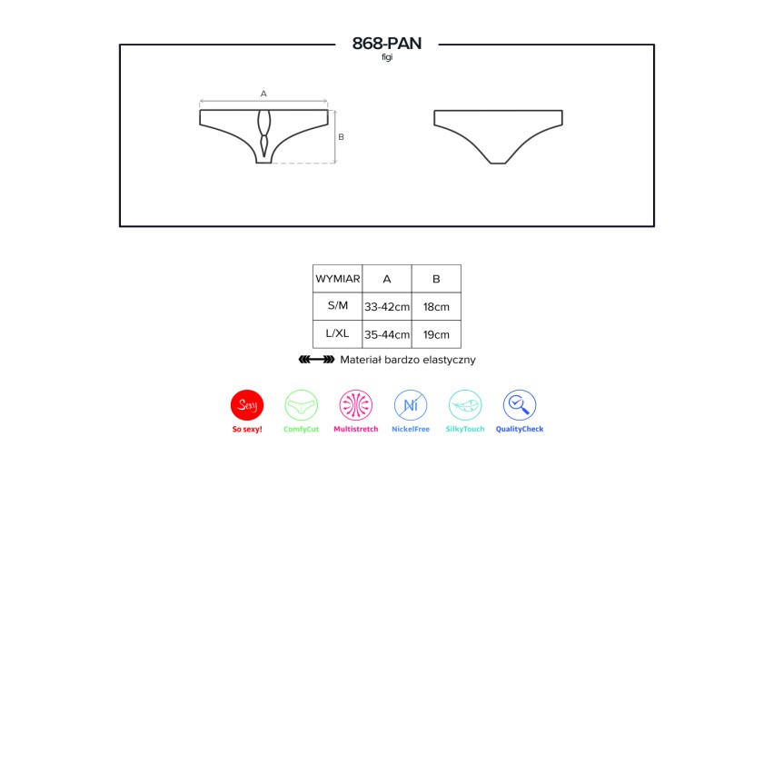 Sexy panty con gioielli Obsessive panties 868-pan-1