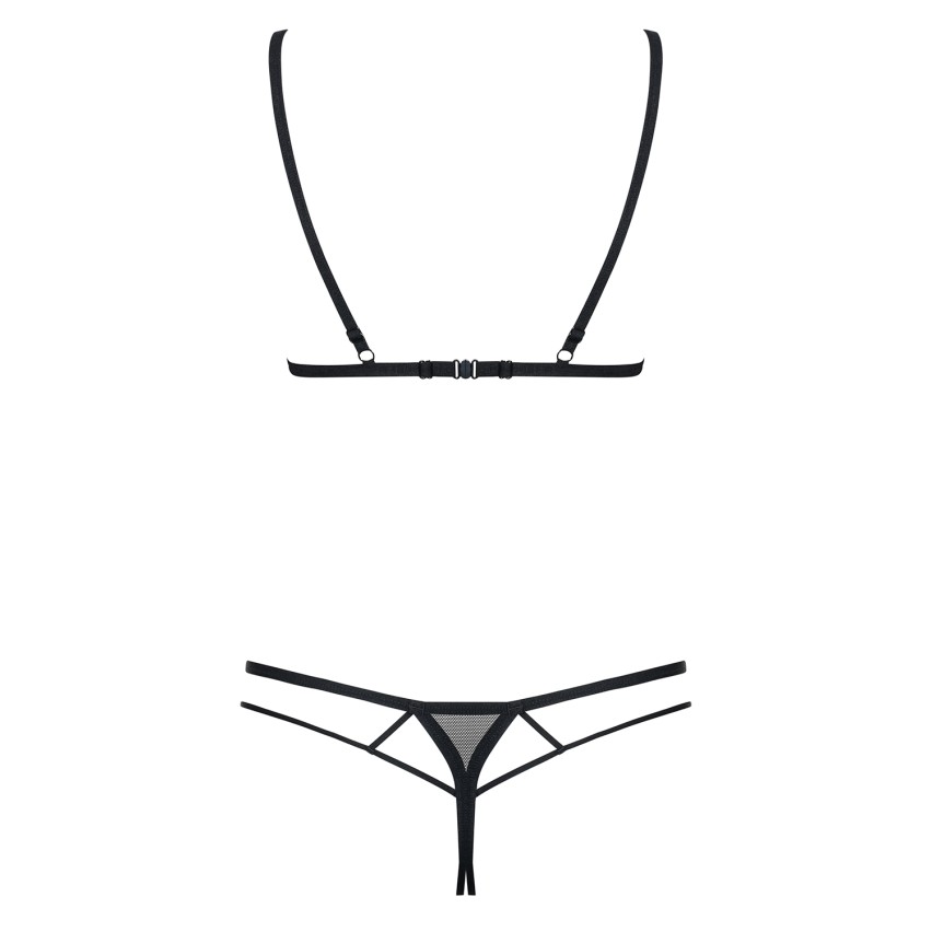 Body a stringhe aperto sexy Obsessive 875-ted-1