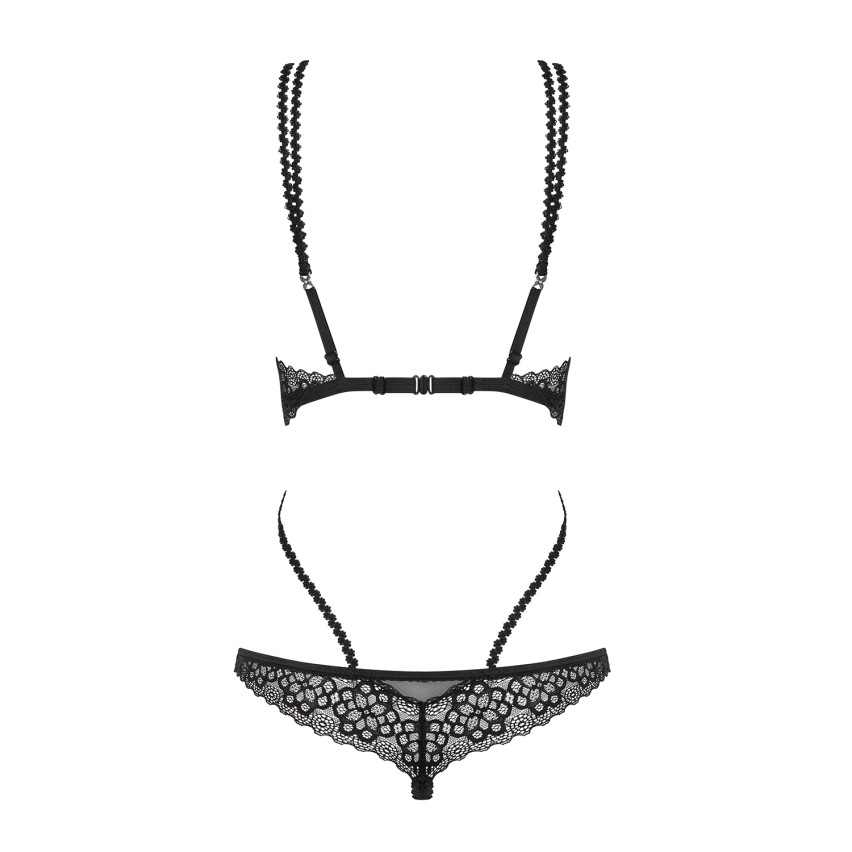 Sexy body perizoma con cinghie Obsessive Liferia Cupless Teddy